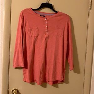 Chaps size 3X 3/4 sleeve shirt